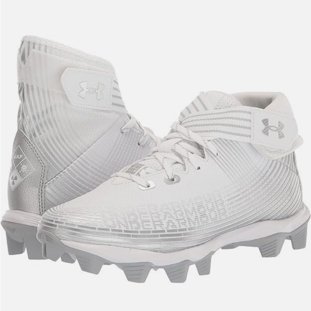 White High-Top Football Cleats
